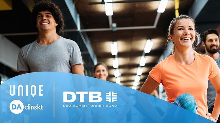 „Gemeinsam gesund“ - DA Direkt, Uniqe und der Deutsche Turner-Bund starten Partnerschaft