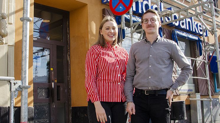 Karin Forsman och Björn Spejare, redaktörer för den nya informationstjänsten JP Säkerhetsnet. 