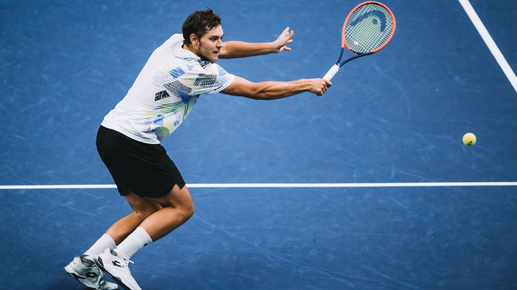 Pavel Kotov vidare till final i BNP Paribas Nordic Open 2023. Foto: Alexander Scheuber