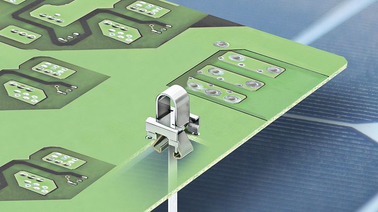 Enpolet THR-printmodul for tilkobling på begrenset plass