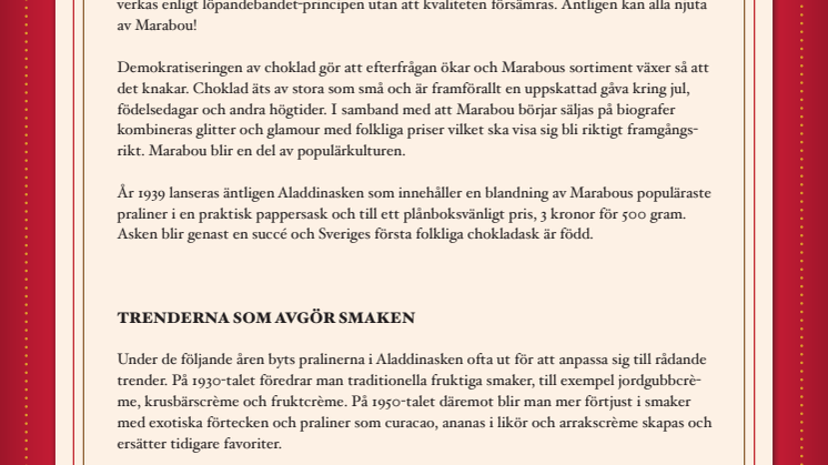 Får man verkligen byta ut pralinerna i Aladdinasken?