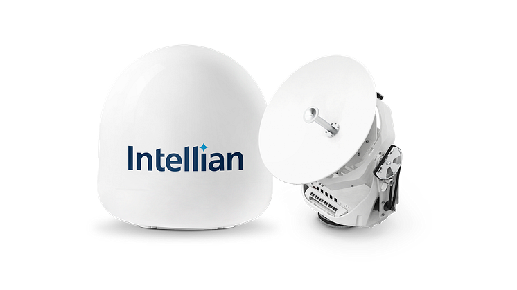 Intellian’s innovative v45C antenna offers a compact VSAT solution for space-limited installations