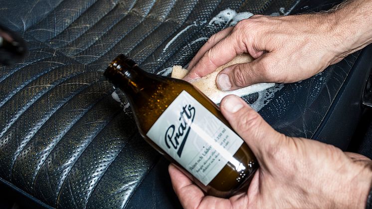 Pratts lädervård för rena och mjuka skinnsäten - hos Verktygsboden