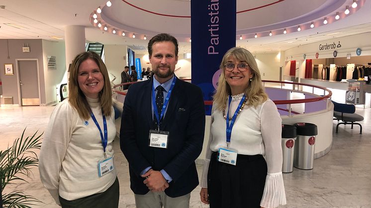 Annsofie Thuresson, Carl Johan Sonesson och Anna Mannfalk hade framgångar med sjukvårdspolitiken på den moderata partistämman.