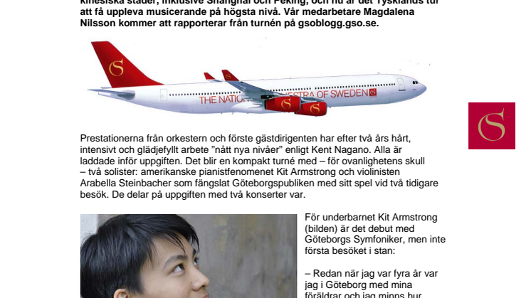 Göteborgs Symfoniker åker till Tyskland
