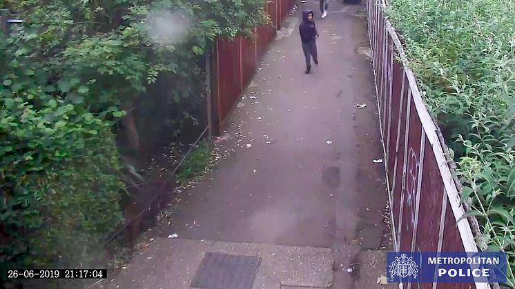 CCTV footage of the 'fist bump'