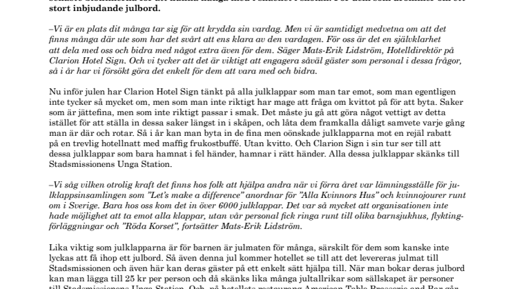 Hotellet som tar dig ett steg närmare handling i jul
