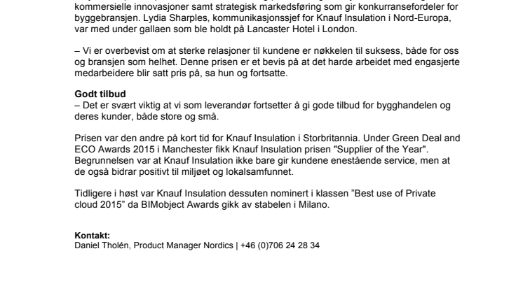 Prisregn over Knauf Insulation 