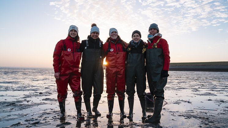 Kerstin Schmeiduch with Sea Rangers Service on site.JPG