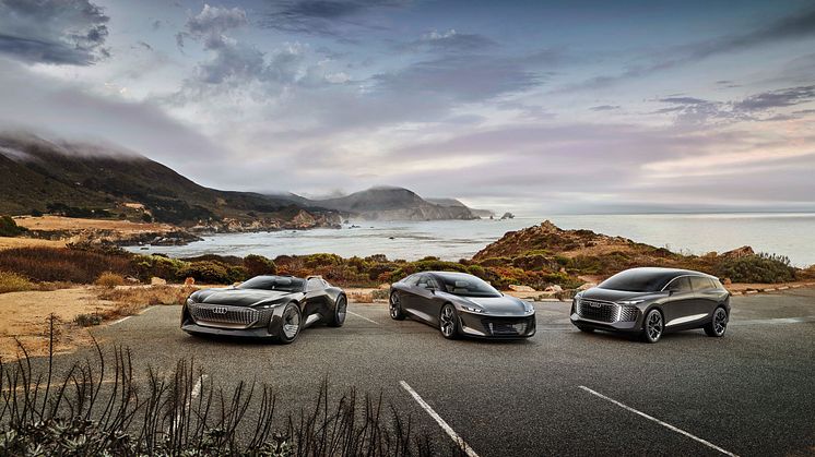Audi skysphere concept (2021), Audi grandsphere concept (2021), Audi urbansphere concept (2022)