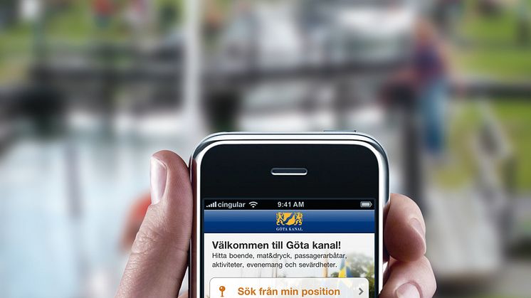 Göta kanalappen släpps nu på engelska och tyska