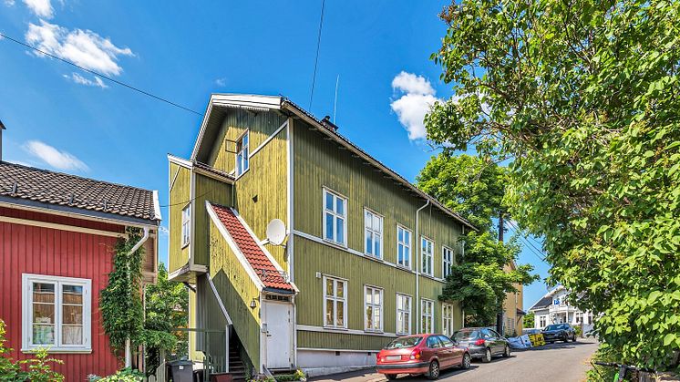 Den historiske bygningen i Tromsøgata 8 er nå til salgs. 