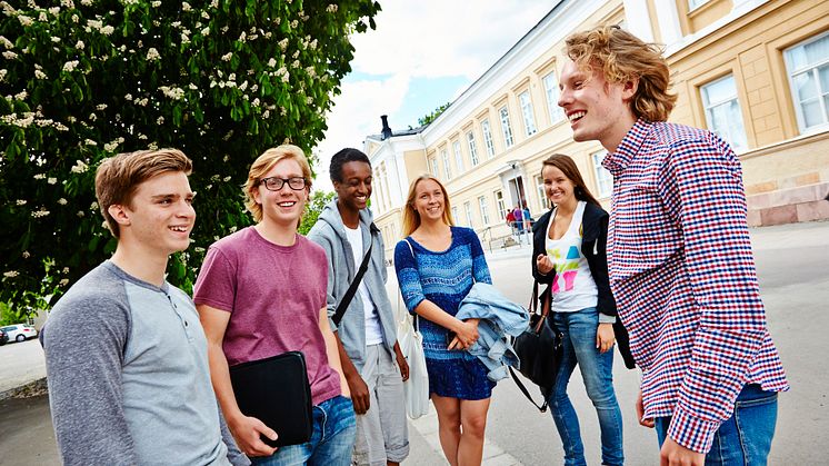 Elever vid Rudbeckianska gymnasiet