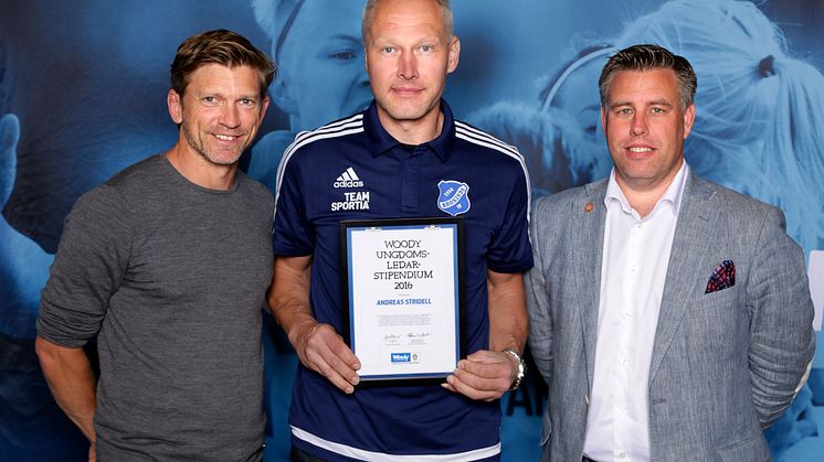Andreas Stridell, Brokinds IF. Här tillsammans med  Jesper Blomqvist och Mikael Tykesson.