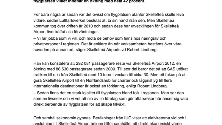 Skellefteå Airport växer
