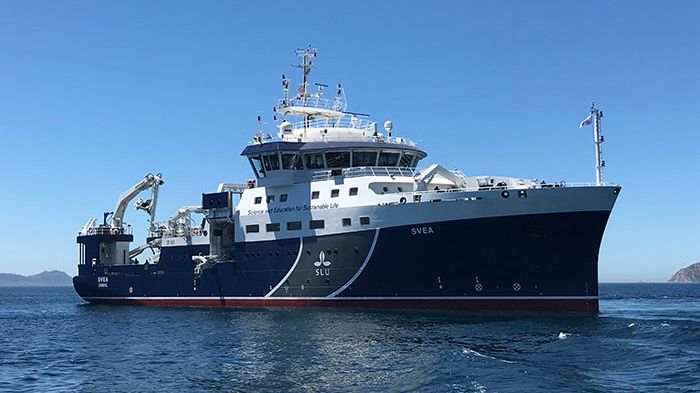 SLU:s nya forskningsfartyg R/V Svea. Foto: Malin Andersson, Sjöfartsverket