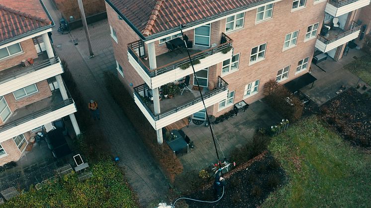 Danske Nanostone har landet en omfattende serviceaftale om rensning af 100 kilometer tagrender med Københavns Kommune. Foto: PR.