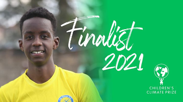 Nu presenteras årets första finalist för Children’s Climate Prize 2021 - Lesein Mutunkei från Nairobi, Kenya