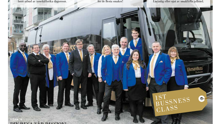 EkmanResor 1st Bussness Class Reseprogram Nr 4 2017-2018 – Din resa vår passion!