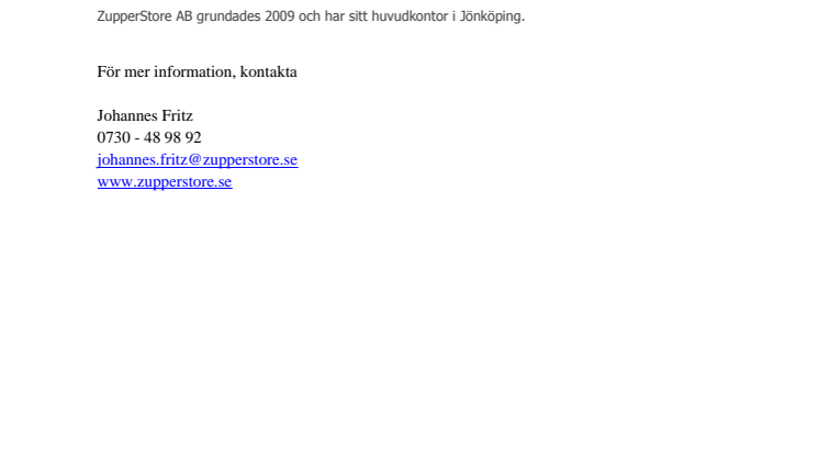ZupperStore nu med ett nytt klockmärke
