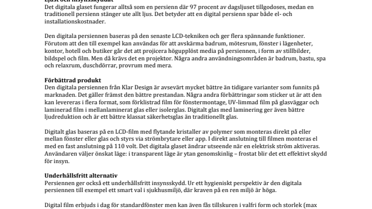 Digitalt glas