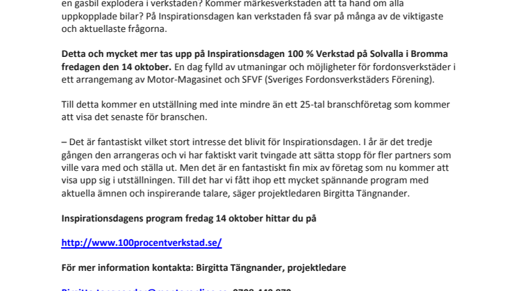 Framtiden för bilbranschen och bilverkstäder är redan här