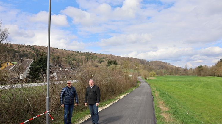 Beleuchtung Radweg Saal