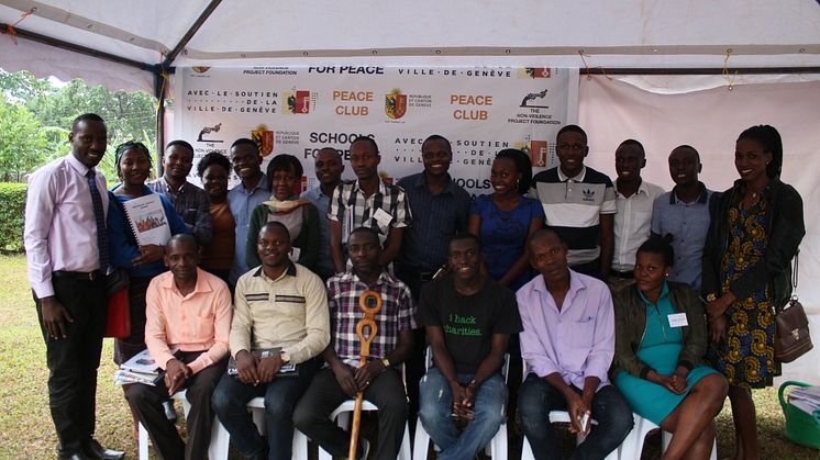 20 NVPF Master Trainers together with Country Director Eddy Balina