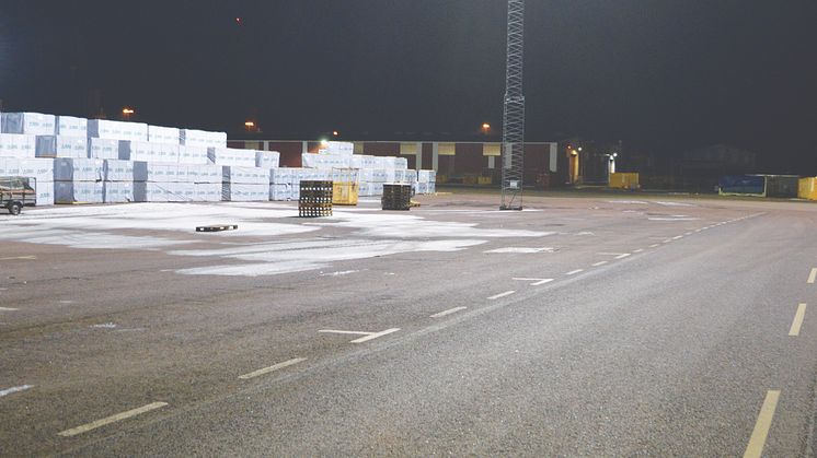 Smålandshamnar Oskarshamn - Först i Sverige med Titan LED mastbelysning