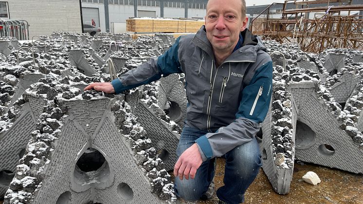 Special Concrete for Artificial Coral Reefs in Kosterhavet