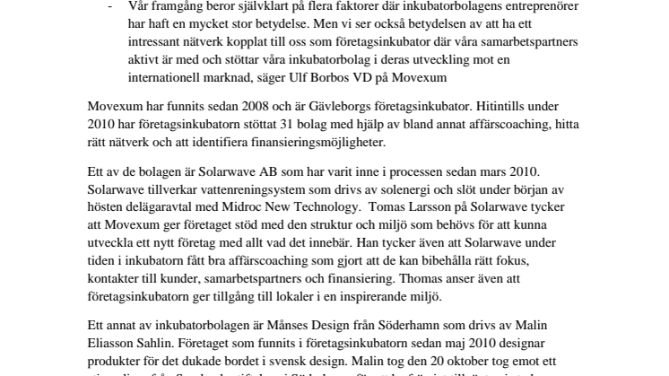 Movexum ger dubbelt tillbaka