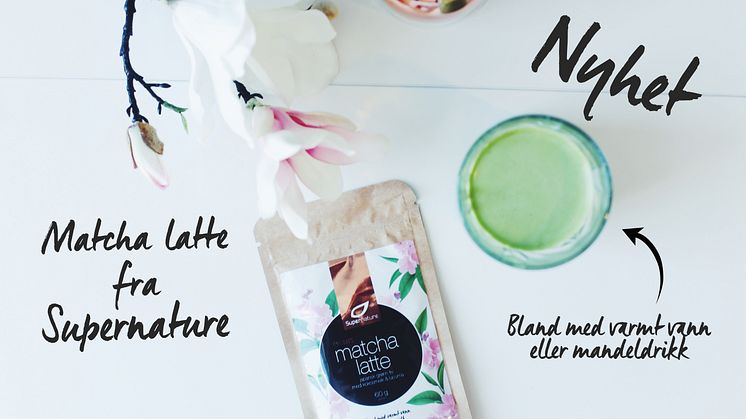 Nyhet fra Supernature! Lag matcha latte på 1-2-3