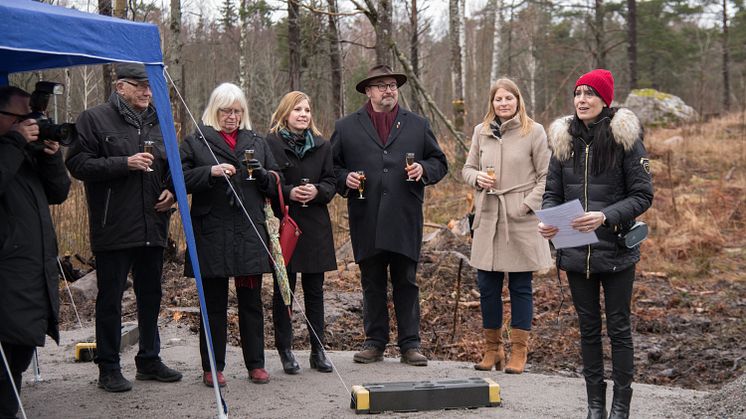 Första spadtaget för Lyra, Örebro kommuns nya vattenreservoar! 