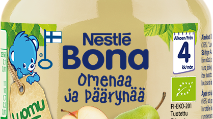 Nestlé tuo markkinoille ensimmäiset Suomessa valmistetut luomulastenruuat purkissa