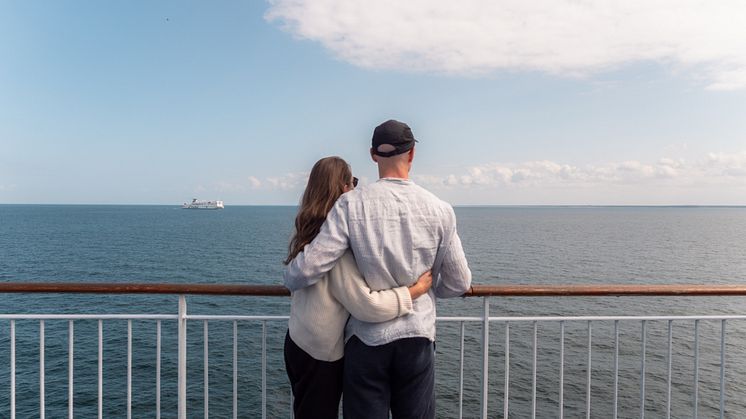 PAssengers on board Rostock-Gedser ferry