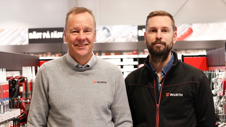Jan Kahlin, chef butik och Mathias Ohlin, butikschef ser fram emot invigningen