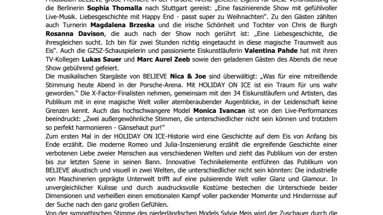 Frauenpower bei HOLIDAY ON ICE-Gala: Promis feiern Premiere von BELIEVE