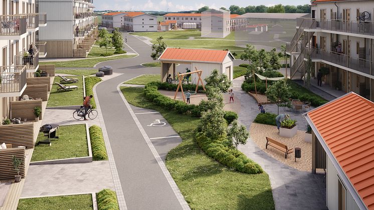 Hälltorps Gård - 3D-bild av området