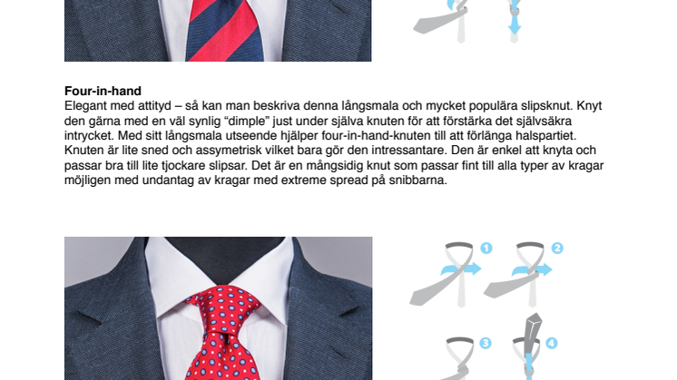 Vilken slipsknut passar bäst