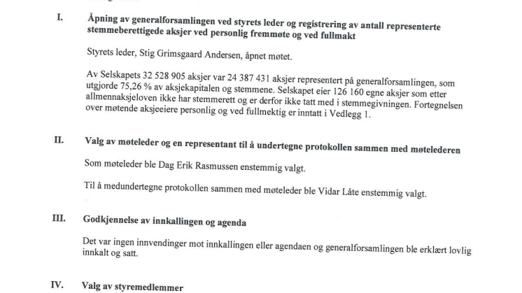 Protokoll ekstraordinær generalforsamling 250915