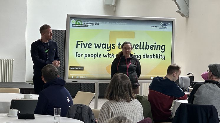 Service users came along to see the launch of the videos by the partners 