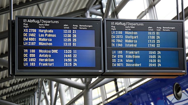Moskau - Domodedowo steht ab 19.4. auf den Anzeigetafeln im Flughafen Leipzig/Halle