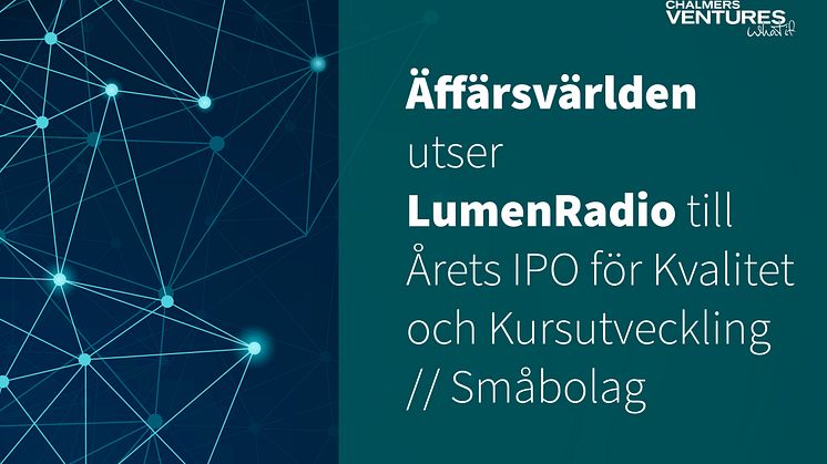 IPO LumenRadio Chalmers Ventures