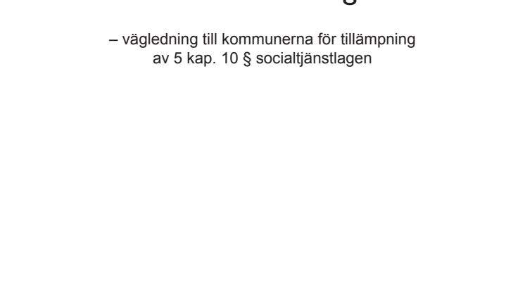 Inspiration till kommunerna att utveckla anhörigstöd