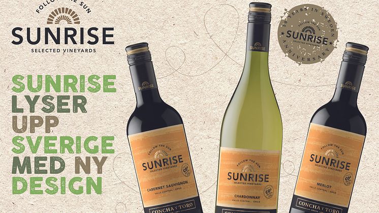 Sunrise lyser upp Sverige med ny design