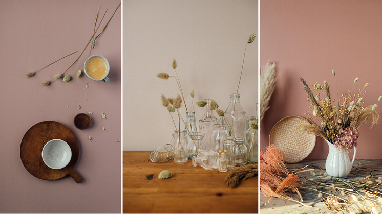 Kulörer Perfect beige, Muted rose och Blushing pink från Lycke