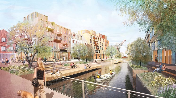 Nya stadsdelen Oceanhamnen byggs på öar 