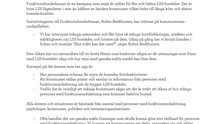 10 små lösningar för stora LSS-bostadsfrågor