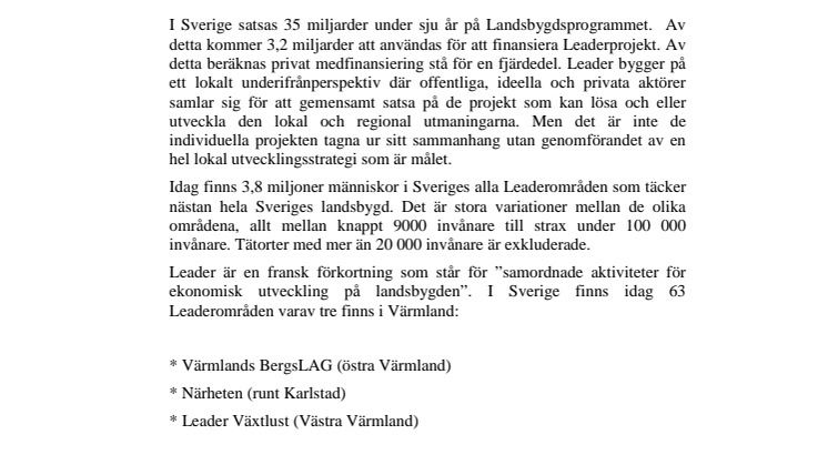  Leader i Sverige och Värmland