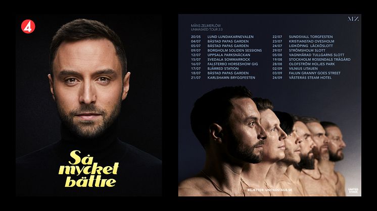 Måns Zelmerlöw ger sig ut på turné, släpper ny musik och är klar för medverkan i TV4's Så mycket bättre.